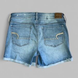 American Eagle Midi Women’s Denim Jean Shorts Sz 8 NWT